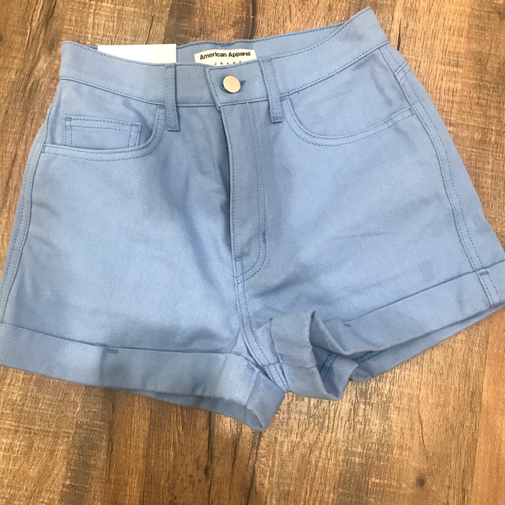 American apparel high waisted shorts